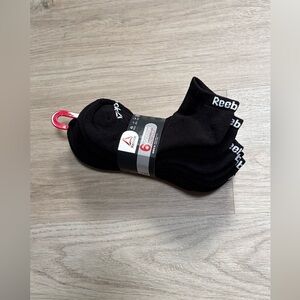 Reebok Black Low-Cut Athletic Socks 6-Pack
